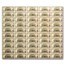 2021 (A-Boston) $5.00 FRN CU (Fr#1999-B) 50 Uncut sheet