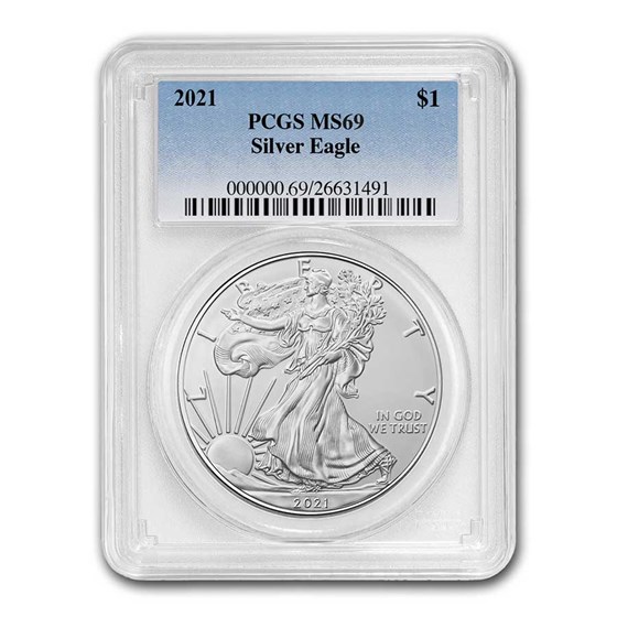 2021 American Silver Eagle (Type 1) MS-69 PCGS