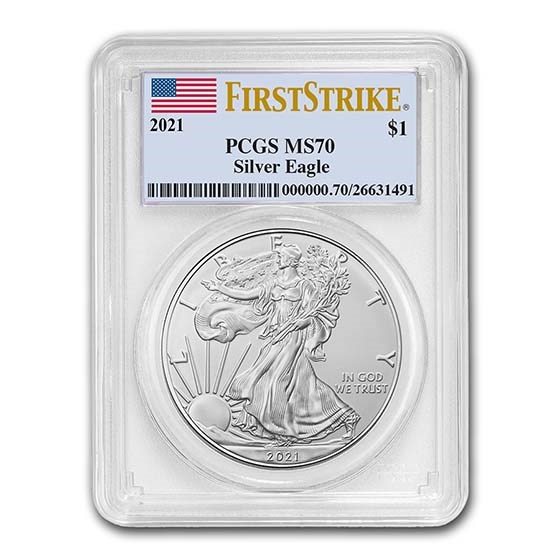 2021 American Silver Eagle (Type 1) MS-70 PCGS (FirstStrike®)