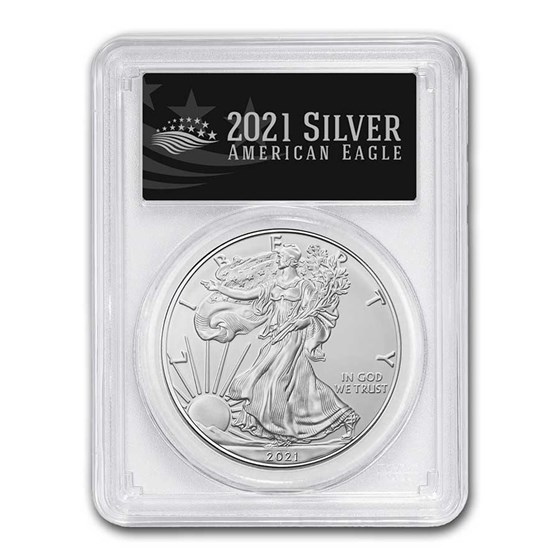 2021 American Silver Eagle (Type 1) MS-70 PCGS (FS, Black Label) 2021 American Silver Eagle (Type 1) MS-70 PCGS (FS, Black Label)