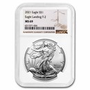 2021 American Silver Eagle (Type 2) MS-69 NGC