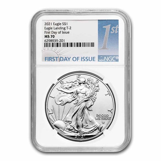 2021 American Silver Eagle (Type 2) MS-70 NGC (FDI) 2021 American Silver Eagle (Type 2) MS-70 NGC (FDI)