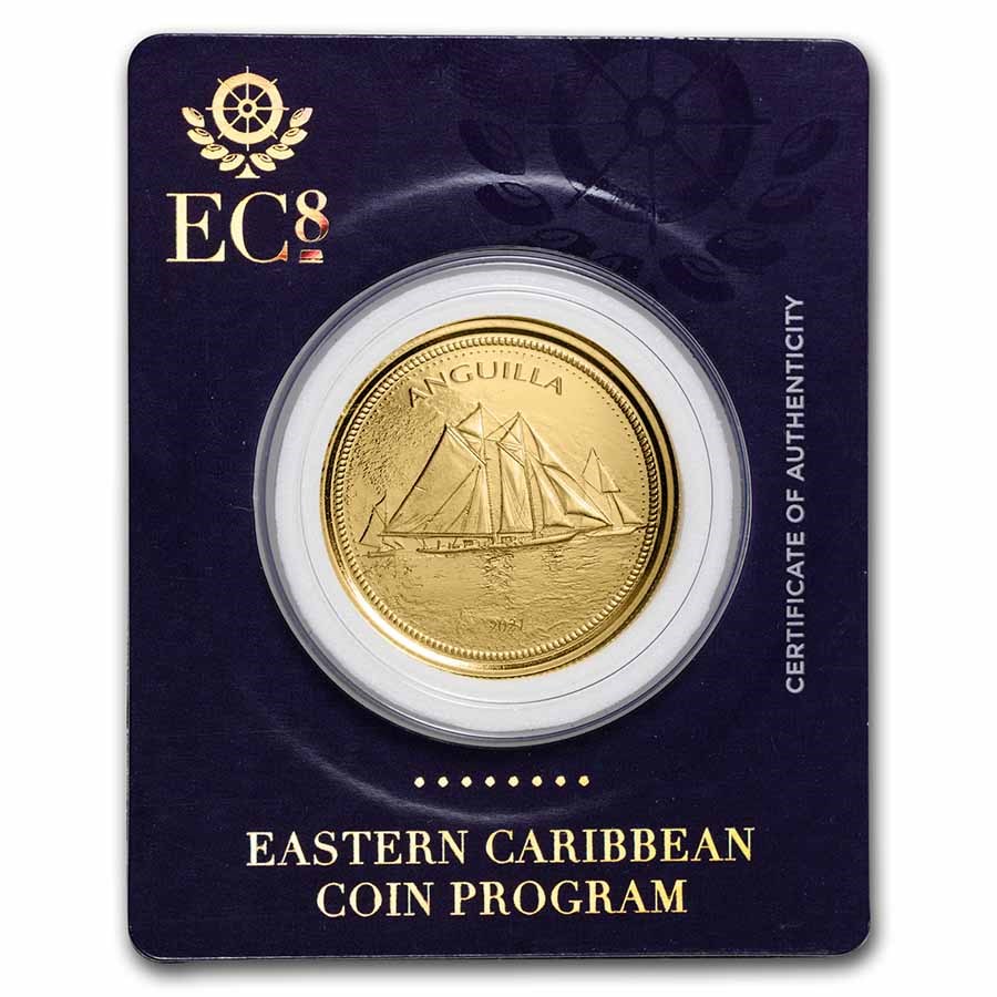 2021 Anguilla Sailing Regatta 1 oz Gold BU