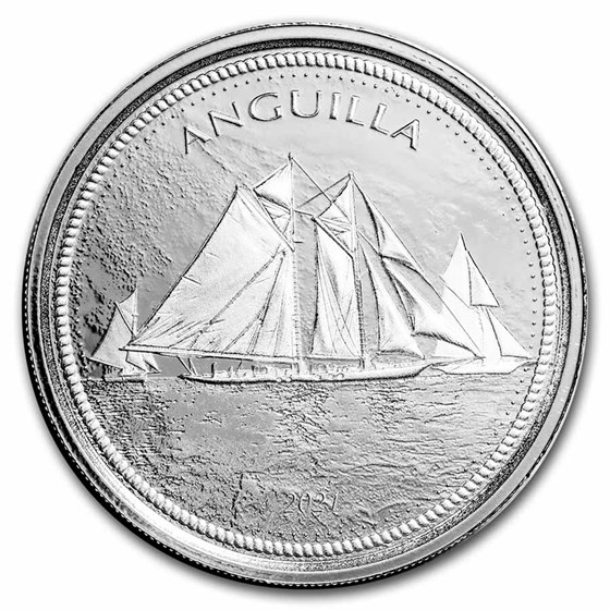 2021 Anguilla Sailing Regatta 1 oz Silver BU
