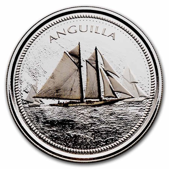 2021 Anguilla Sailing Regatta 1 oz Silver (Colorized)