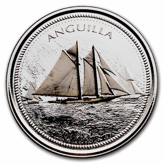 2021 Anguilla Sailing Regatta 1 oz Silver (Colorized) 2021 Anguilla Sailing Regatta 1 oz Silver (Colorized)