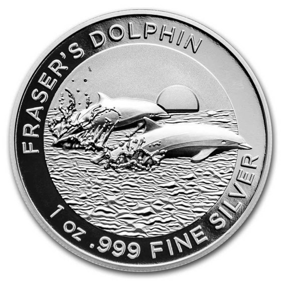 2021 AUS 1 oz Silver Dolphin High Relief Proof (No Outer Box) 2021 AUS 1 oz Silver Dolphin High Relief Proof (No Outer Box)