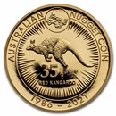 2021 AUS Gold 2 oz 35th Anniv Australian Kangaroo Nugget Proof