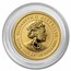 2021 Australia 1/10 oz Gold Lunar Ox BU (Series III, Colorized)