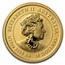 2021 Australia 1/10 oz Gold Lunar Ox BU (Series III, Colorized)