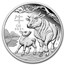 2021 Australia 1/2 oz Silver Lunar Ox Proof (w/Box & COA)