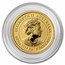 2021 Australia 1/20 oz Gold Lunar Ox BU (Series III, Colorized)