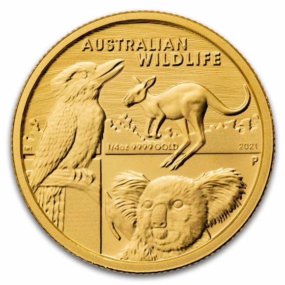 2021 Australia 1/4 Gold Australian Wildlife BU