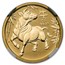 2021 Australia 1/4 oz Gold Lunar Ox MS-70 NGC