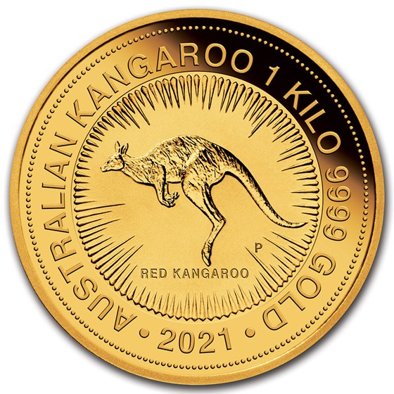 2021 Australia 1 kilo Gold Kangaroo BU 2021 Australia 1 kilo Gold Kangaroo BU