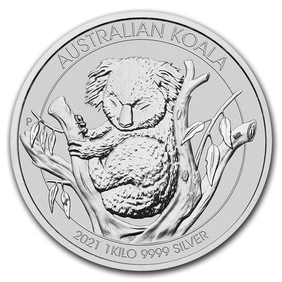 2021 Australia 1 kilo Silver Koala BU 2021 Australia 1 kilo Silver Koala BU