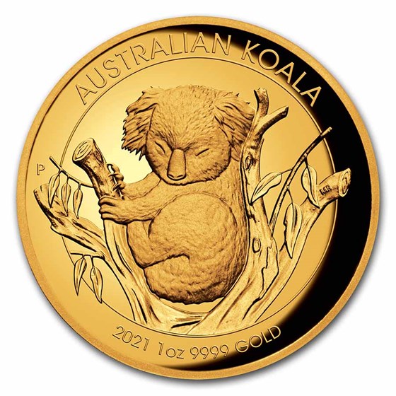 2021 Australia 1 oz Gold Koala Proof (High Relief, Box & COA) 2021 Australia 1 oz Gold Koala Proof (High Relief, Box & COA)