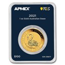 2021 Australia 1 oz Gold Swan (MD® Premier Single + PCGS FS®)