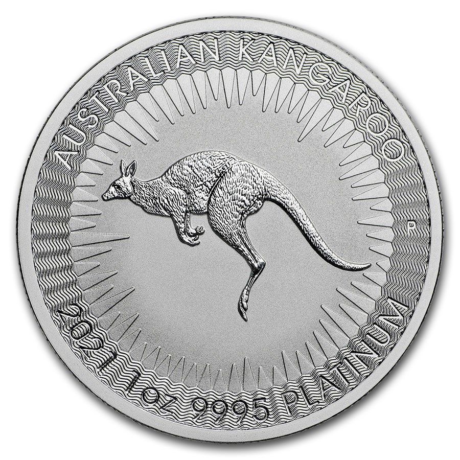 2021 Australia 1 oz Platinum Kangaroo BU
