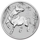 2021 Australia 1 oz Platinum Lunar Ox BU (Series III)