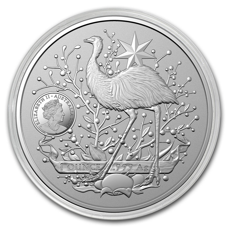 Buy 2021 Australia 1 oz Silver $1.00 Coat of Arms BU | APMEX