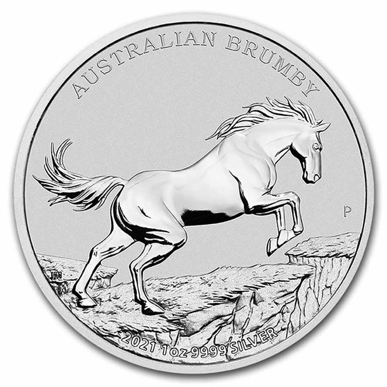 2021 Australia 1 oz Silver Australian Brumby BU 2021 Australia 1 oz Silver Australian Brumby BU
