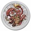 2021 Australia 1 oz Silver Dragon Colorized BU (in Capsule)