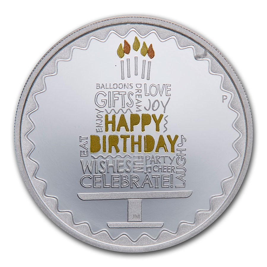 2021 Australia 1 oz Silver Happy Birthday Proof