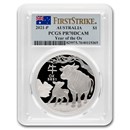 2021 Australia 1 oz Silver Lunar Ox PR-70 PCGS (FS)