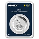 2021 Australia 1 oz Silver Swan (MD® Premier Single + PCGS FS®)