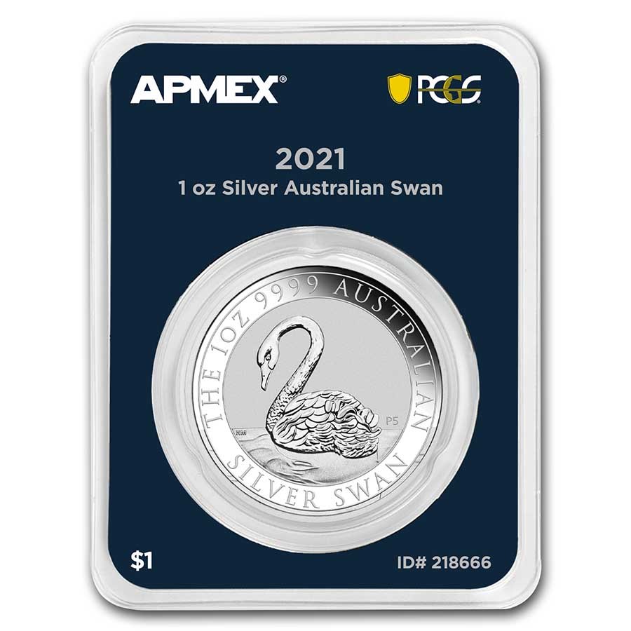 2021 Australia 1 oz Silver Swan (MD® Premier Single + PCGS FS®)