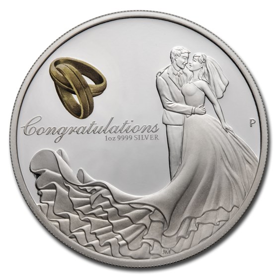 2021 Australia 1 oz Silver Wedding Proof 2021 Australia 1 oz Silver Wedding Proof