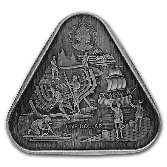 2021 Australia 1 oz Silver Zeewijk Shipwreck Antiqued 2021 Australia 1 oz Silver Zeewijk Shipwreck Antiqued