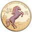 2021 Australia 10 oz Gold Jewelled Horse Proof
