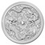 2021 Australia 10 oz Silver Double Dragon BU