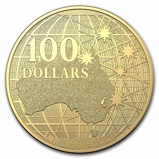 2021 Australia $100 1 oz Gold Beneath the Southern Sky BU