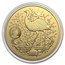 2021 Australia $100 1 oz Gold Coat of Arms BU