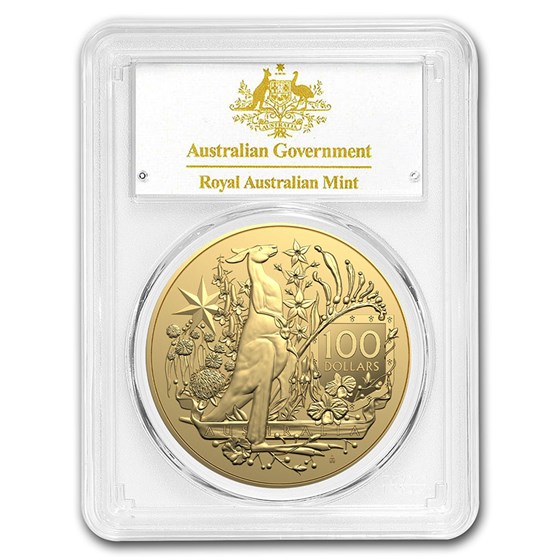 2021 Australia $100 1 oz Gold Coat of Arms MS-70 PCGS (FS) 2021 Australia $100 1 oz Gold Coat of Arms MS-70 PCGS (FS)