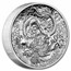 2021 Australia 2 oz Silver Proof High Relief Dragon