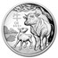 2021 Australia 5 oz Silver Lunar Ox Proof (HR, w/Box & COA)