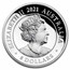 2021 Australia 5 oz Silver Swan Proof (High Relief, w/Box & COA)