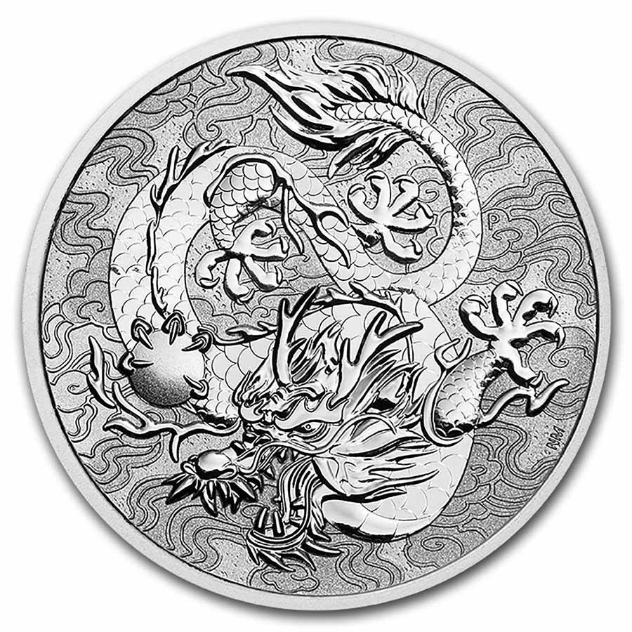 2021 Australia Myths & Legends: 1 oz Silver Dragon BU