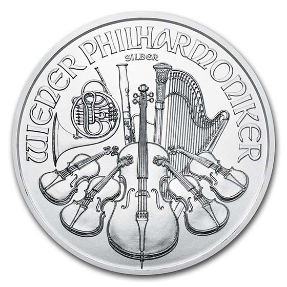 1/25 oz .9995 Fine Platinum Bullion AUSTRIA PHILHARMONIC Coin 2021