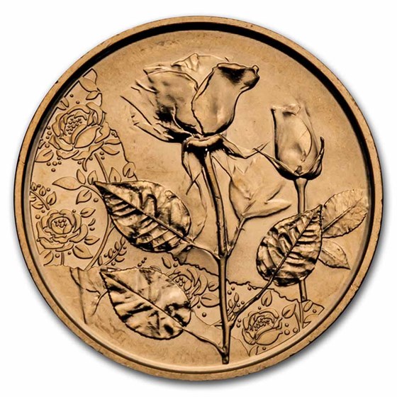 2021 Austria Copper €10 Language of Flowers (Rose)