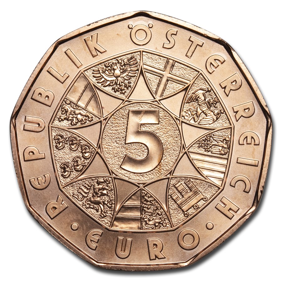 2021 Austria Copper €5 New Year's: Janus