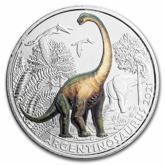 2021 Austria Cupro-Nickel €3 Color Supersaurs (Argentinosaurus) 2021 Austria Cupro-Nickel €3 Color Supersaurs (Argentinosaurus)