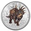 2021 Austria Cupro-Nickel €3 Color Supersaurs (Styracosaurus)