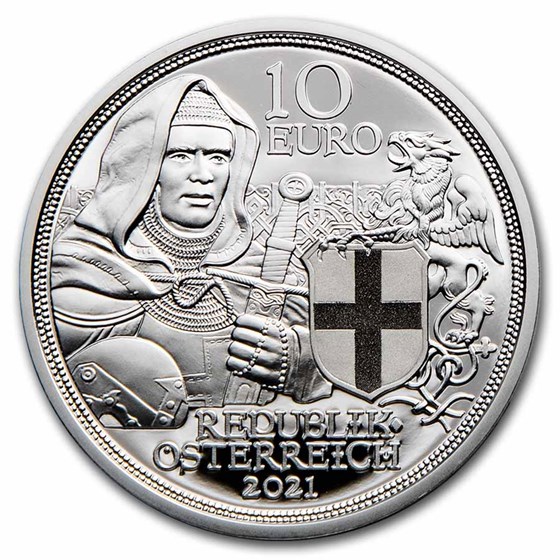 2021 Austria Proof Silver €10 Knights' Tales (Brotherhood) 2021 Austria Proof Silver €10 Knights' Tales (Brotherhood)