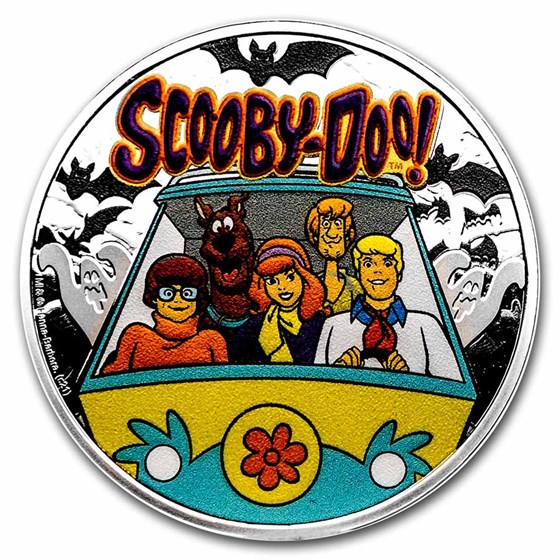 2021 Barbados 1/2 oz Silver Proof Scooby-Doo 2021 Barbados 1/2 oz Silver Proof Scooby-Doo