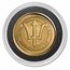 2021 Barbados 1/5 oz Gold Trident BU (0.200 AGW)